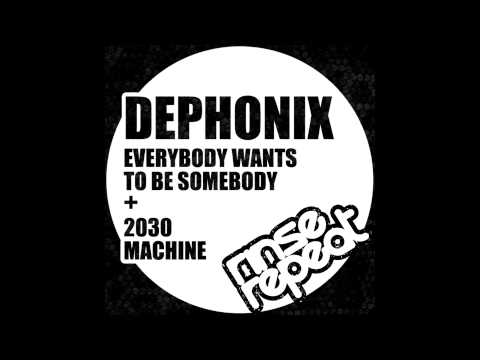 Dephonix - Everybody Wants To Be Somebody [RINSE012] - Release 12th December 2013 - FUTURE JUNGLE
