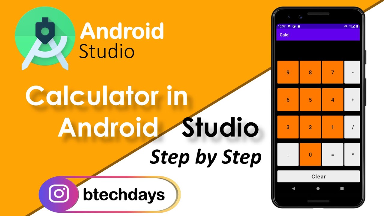 Calculator Project using Android Studio (Complete project Step by Step Explained)