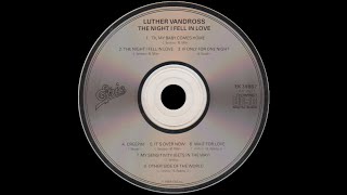 Luther Vandross - It&#39;s Over Now ( Bass : Marcus Miller) 1985
