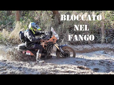 highlights hard enduro with my tenere 700 - stuck in the mud - steep climbs - downhill steps - fango