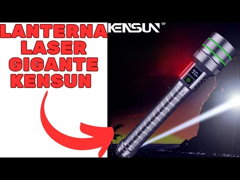 🔴 Kensun 3000 Lumens Super Zoom Laser Flashlight with 1200 Meters Range Long Range Flashlight