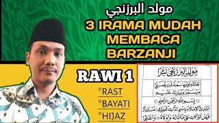 Download lagu 3 IRAMA MEMBACA AL-BARZANJI - RAWI 1 || Belajar Cara Membaca Kitab Al-Barzanji mp3