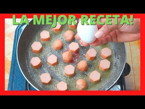 ¡Ahora solo quiero comer salchichas así! Salchichas con huevo