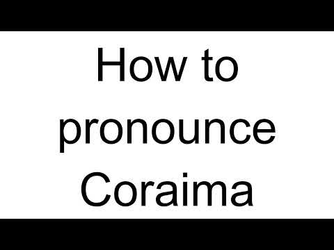 How to Pronounce Coraima (English)
