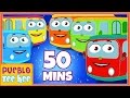 Las Ruedas Del Autobús De Colores Y Más Canciones Infantiles Pueblo Teehee