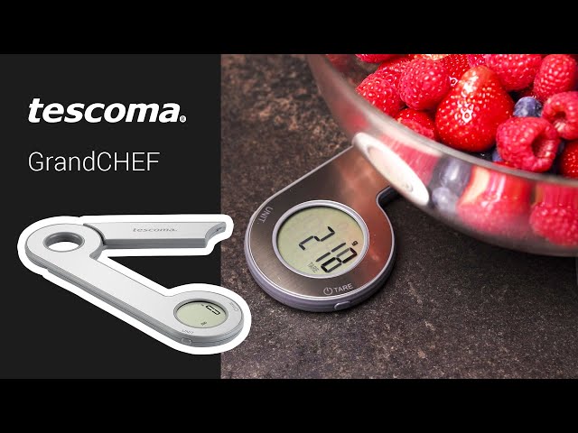 Video Teaser für Folding digital kitchen scales GrandCHEF, 5.0 kg