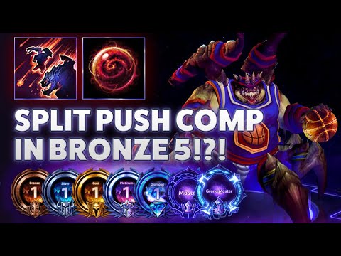 Azmodan Demonic Invasion - SPLIT PUSH COMP IN BRONZE 5!?! - Bronze 2 Grandmaster S3 2022