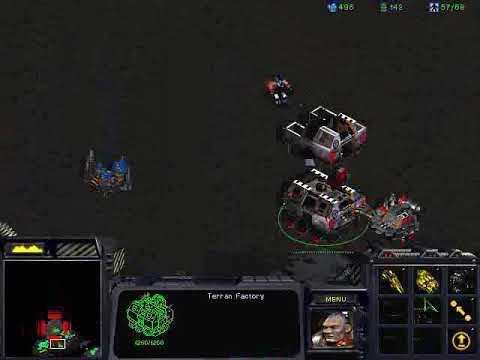 Starcraft (original version) Terran mission 08 The Big Push Speedrun