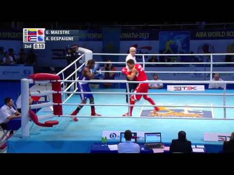 Weltergewicht der Männer (69 kg) - Halbfinale - Gabriel MAESTRE (VEN) gegen Arisnoidys DESPAIGNE ...