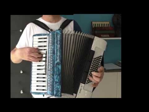 "Blau und Weiß" played on two Weltmeister Achat 72 Accordions