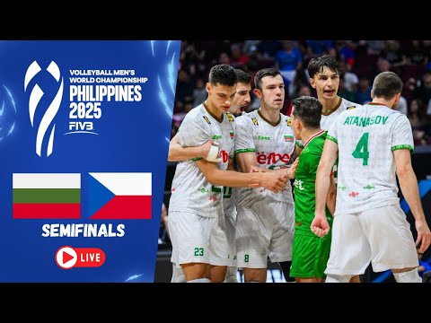Bulgaria 🇧🇬vs🇨🇿 Czechia | FIVB Men’s World Championship 2025 Semifinals | Pasay City, Philippines