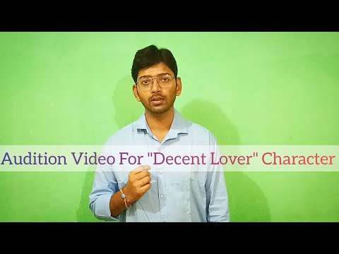 Rahul gupta Audition Video For Decent Lover Character 