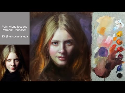 One session oil painting - Rachel Hurd