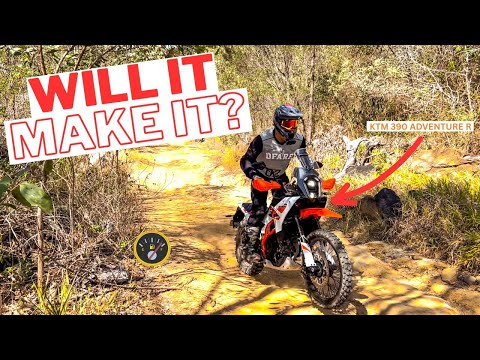 Test der KRAFTSTOFFREICHWEITE und des Fahrwerks der KTM 390 Adventure R
