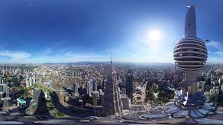 Tallest 360° Degree View in Malaysia! PETRONAS Twin Towers Time Lapse
