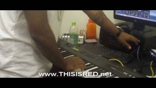 Red McFly Working on a Beat  and talks Production