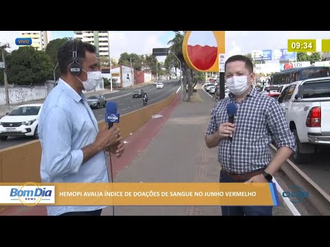 Hemopi avalia índice de doações de sangue no Junho Vermelho 30 06 2021