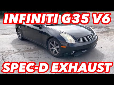 2006 INFINITI G35 V6 DUAL EXHAUST w/ SPEC-D CAT-BACK!