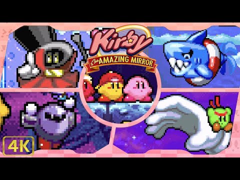 Kirby & the Amazing Mirror ⁴ᴷ All Bosses