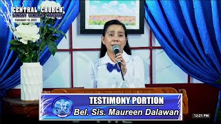 Download Lagu JMCIM | Testimony Portion | Bel. Sis. Maureen Dalawan | February 13, 2022 Thumbnail