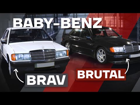 Contrasts within the W201 model series | Entry-level variant vs. powerhouse | Mercedes-Benz W201 ...