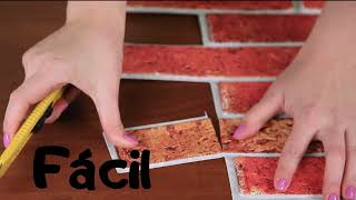 3D obkladový omyvatelný panel PVC Cihla červená (499 x 962 mm)