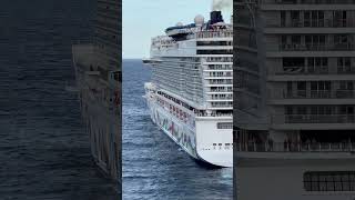 The departure of Norwegian Encore!.. #cruiseship #travel #vacation #viral #shorts #yt #ytshorts