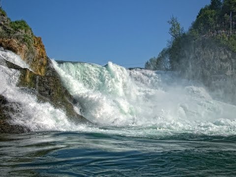 Рейнский водопад, Швейцария (Видео Турис