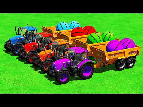TRANSPORTING, HARVESTING & LOAD GIANT CARROTS WITH JCB TRACTORS - Farming Simulator 22