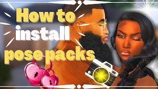 How To Install/Use Pose Packs in the Sims 4 + Links!! (Sims 4 mods)