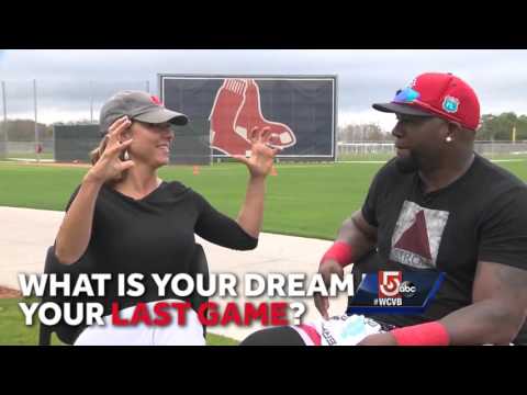 How does Big Papi imagine his last game in baseball?