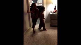 Akston and Ady singing along to Champion