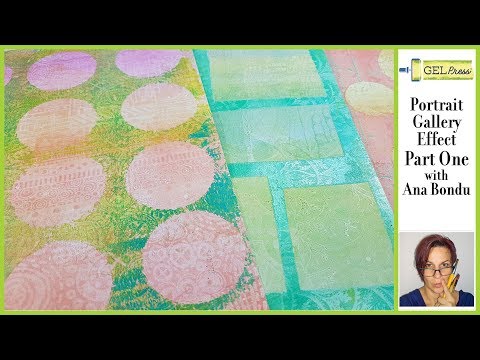 Gel Press Portrait Gallery Efffect Part 1 by Ana Bondu