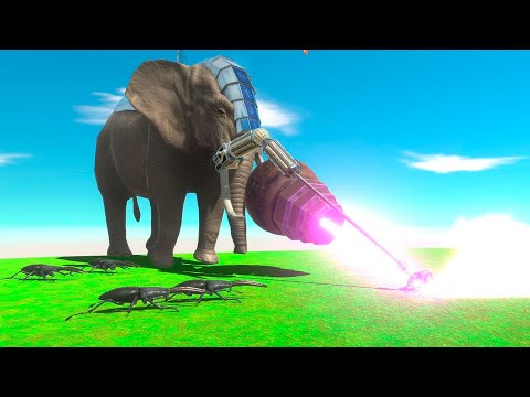 ROCKET ELLIE & Giant Stag Beetle vs EVERY UNIT   Animal Revolt Battle Simulator