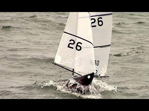 10 Rater GothiX and A Class in stormy conditions RC sailing