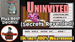 Uninvited NES Walkthrough | 100% Guide (Plus Best Deaths) | Video Games 101