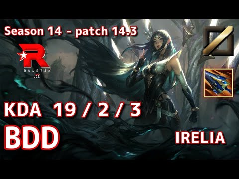 【KRサーバー/M1】KT Bdd イレリア(Irelia) VS ヨネ(Yone) MID - Patch14.3 KR Ranked【LoL】