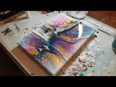 Swipe with LOTS of movement! LOVE IT! - Acrylic Pouring Techniques
