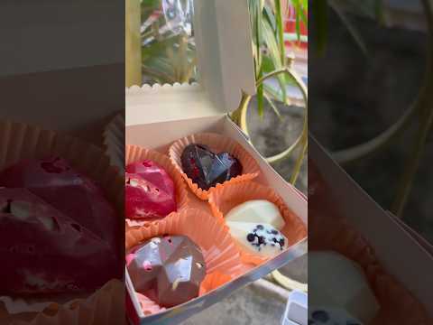 Customised heart chocolate with fillings inside