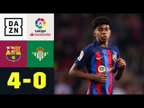 15 jähriger Debütant mit Riesenchance: FC Barcelona - Real Betis | LaLiga | DAZN Highlights