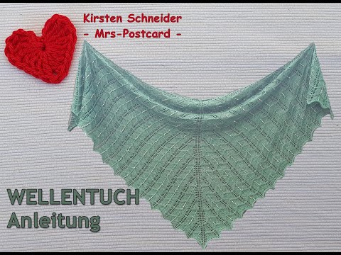 WELLENTUCH stricken (Tuchanleitung)