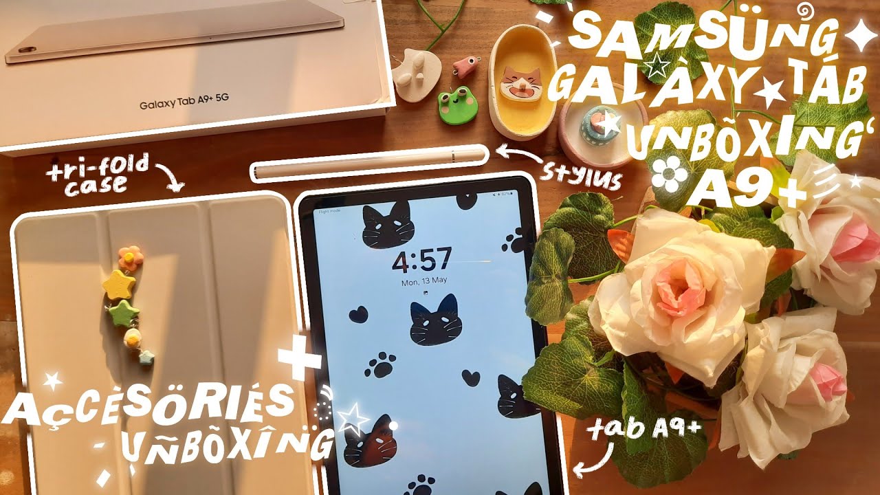 Samsung Galaxy Tab A9+ 5G unboxing |+ Accessories unboxing 🤍