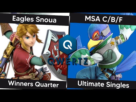 Super Smash QWERTZ #5 - Winners Quarter - Eagles | Snoua (Link) Vs. MSA | C/B/F (Falco)