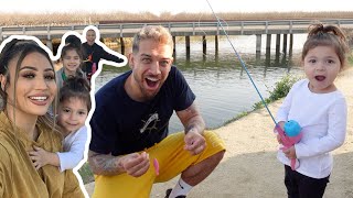 SERENITY GOES FISHING FOR THE FIRST TIME!! **cutest ever**