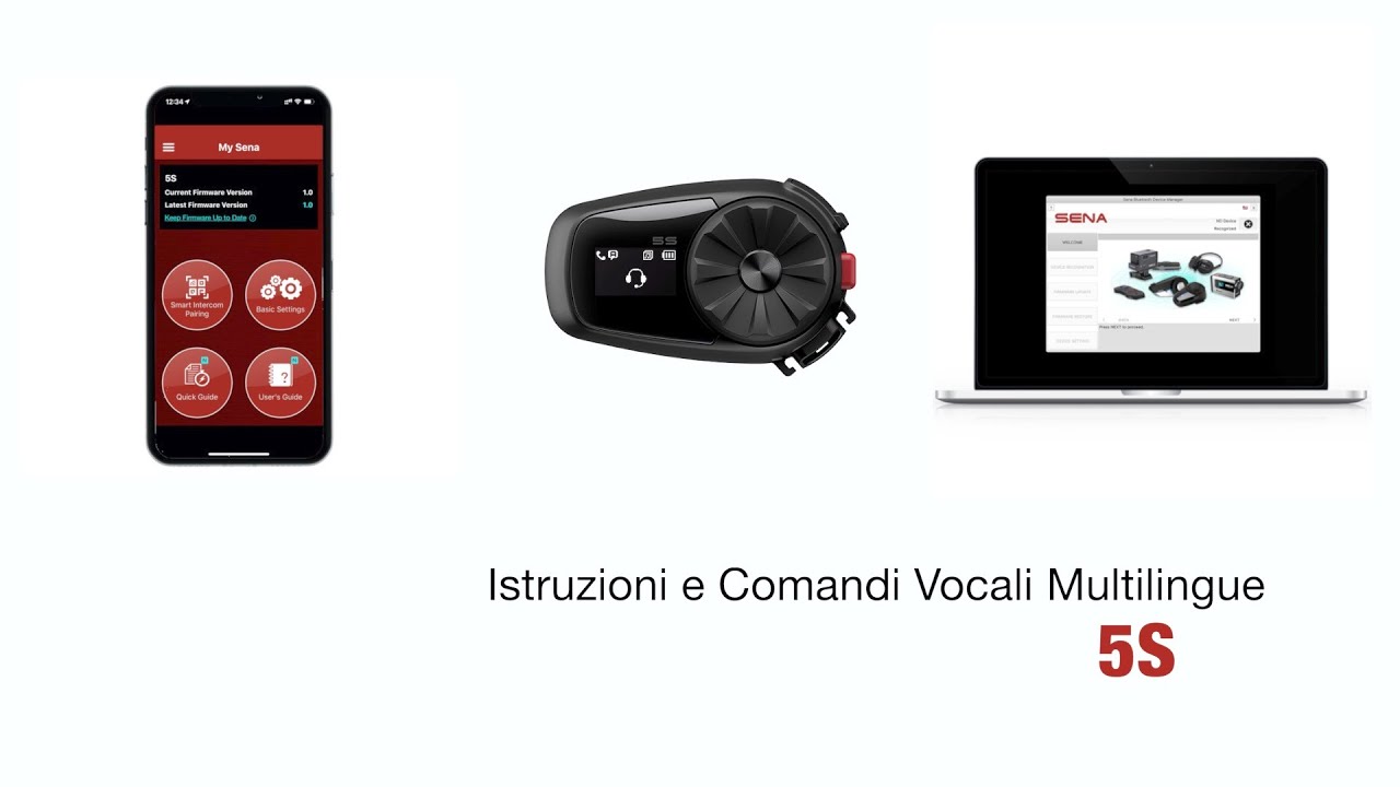 5S - Istruzioni e Comandi Vocali Multilingue