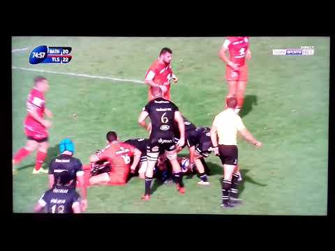 Merci Maxime , Rugby champions cup , Bath vs Toulouse 13/10/2018 , instant karma
