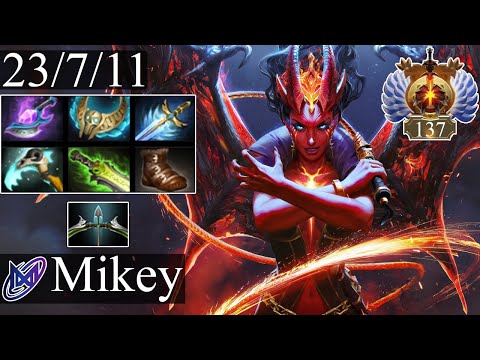 NGX.Mikey - Queen of Pain | Midlane Gameplay Dota 2 Patch 7.34b