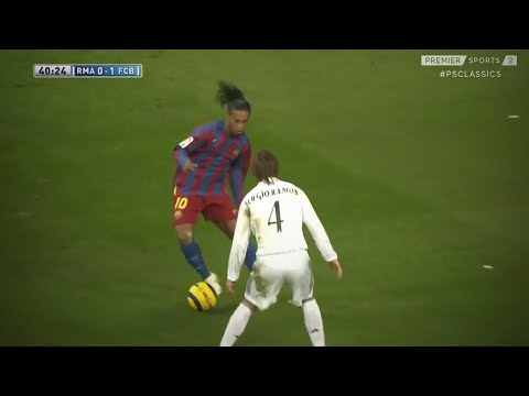 Ronaldinho vs Real Madrid 2005-English Commentary HD