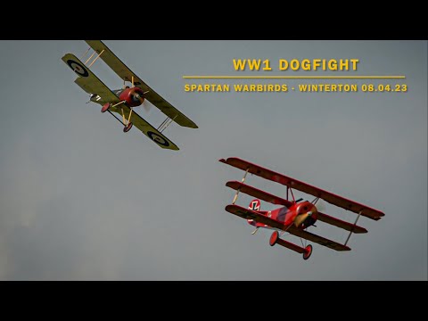 RC 1/4 Scale WW1 Dogfight - Spartan Warbirds - Winterton 08.04.23