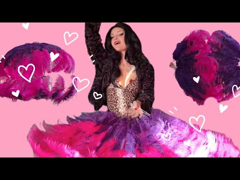 How I make my burlesque feather fans
